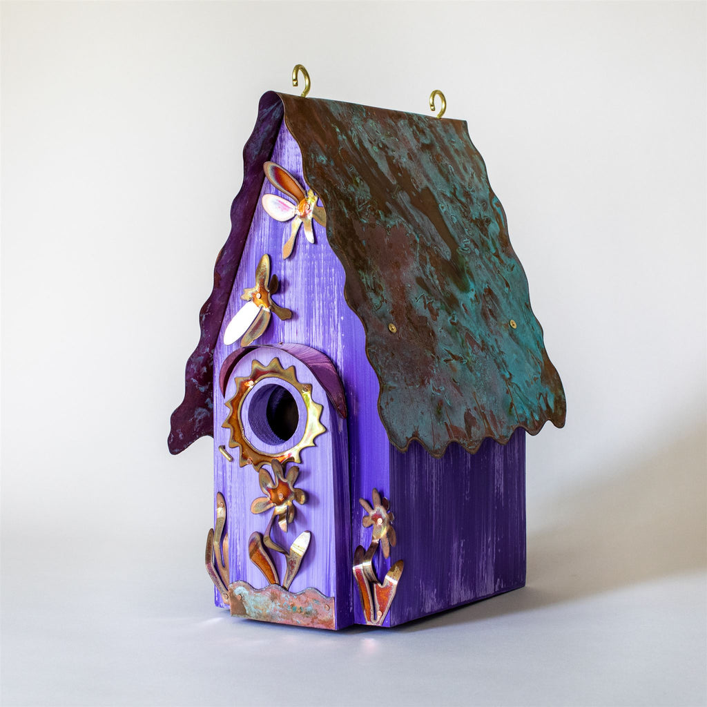 Dragonflies and Flowers Birdhouse